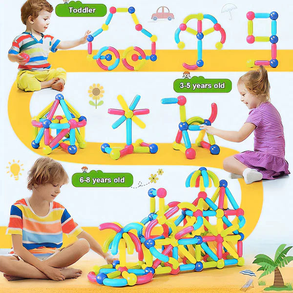 MagnaSticks | Magnetic Sticks Building Blocks For Kids